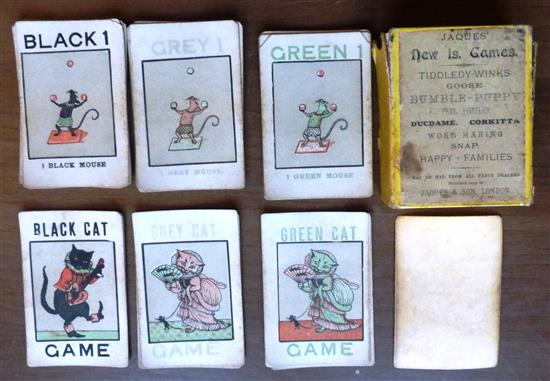 THE WHITE CAT card game by John Jaques & Son, c1880.